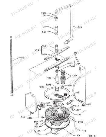 Взрыв-схема посудомоечной машины Privileg 001212 0 - Схема узла Hydraulic System 272